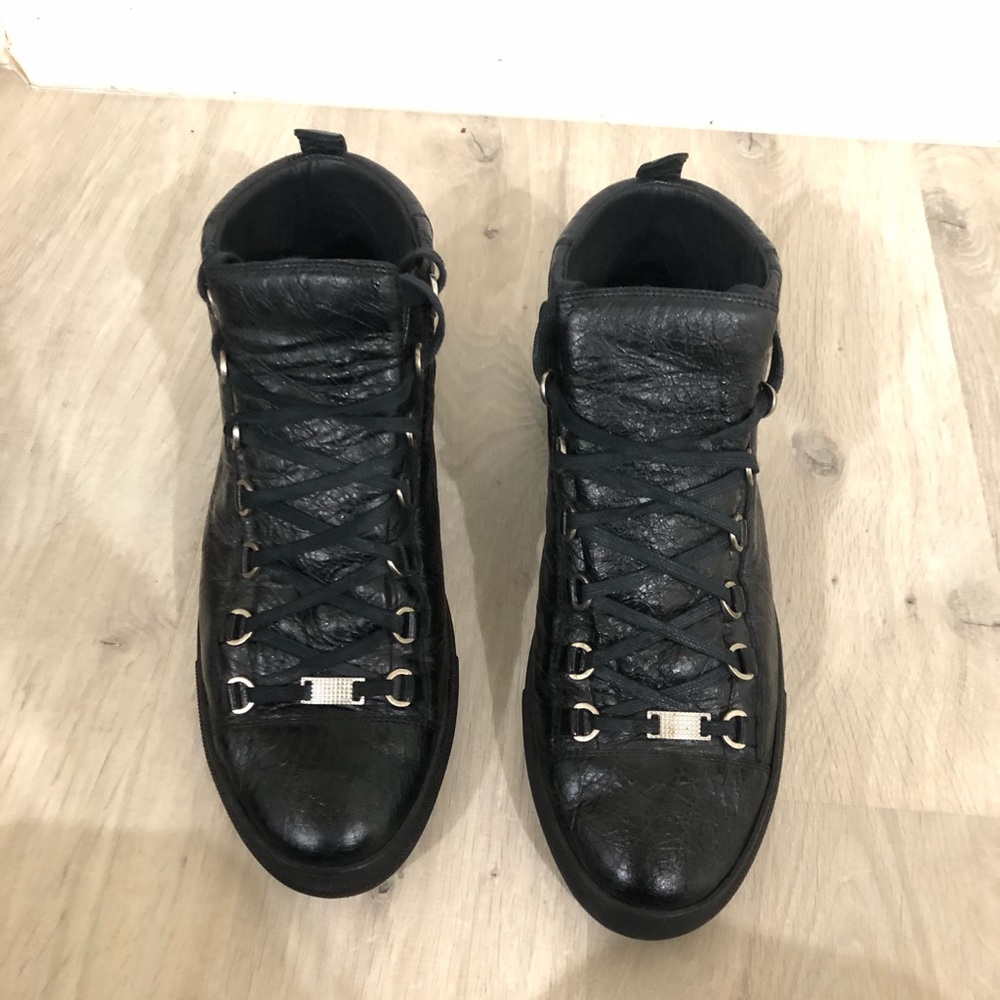Men’s hightop balenciaga arena leather